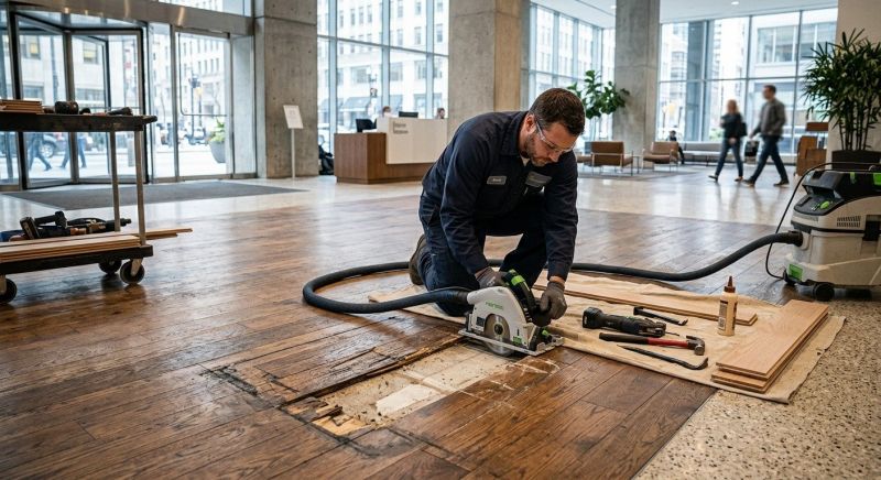 Our team working on Flooring Service projects in Porter, TX