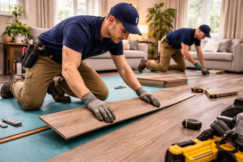 Laminate Floor Replacement in Crosby, TX