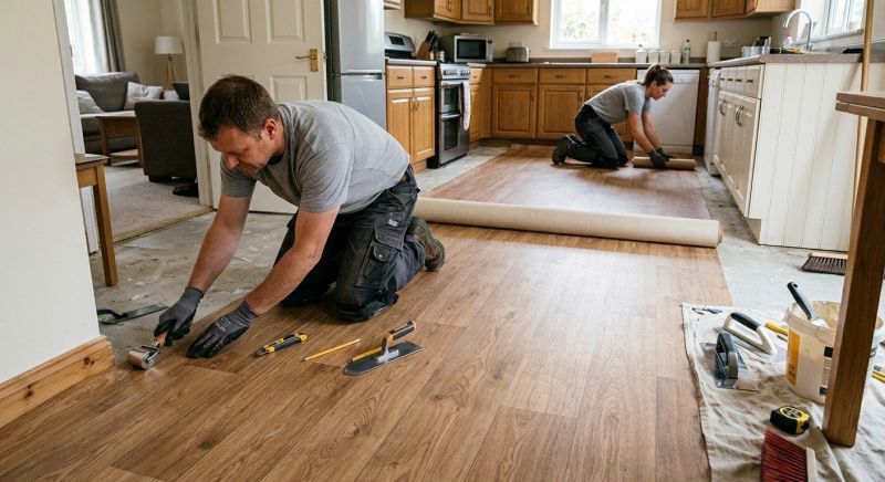 Linoleum Floor Installation in Porter, TX
