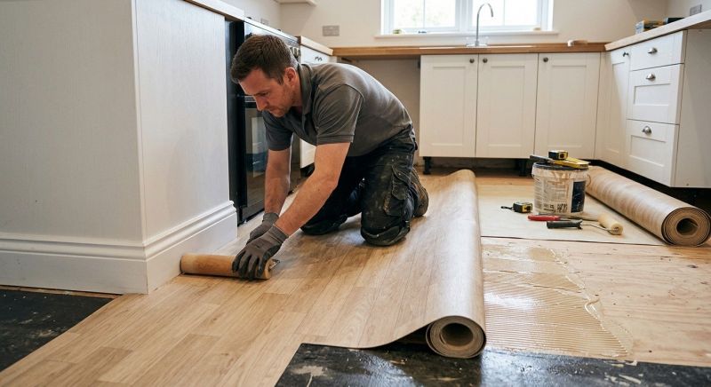Sheet Linoleum Installation in Dayton, TX