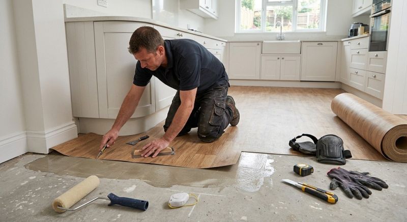 Sheet Linoleum Installation in Spring, TX