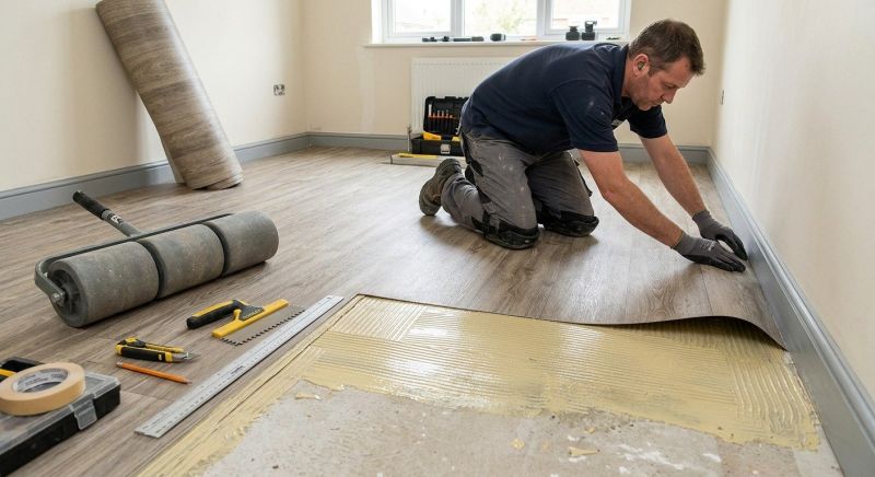 Sheet Vinyl Installation in Crosby, TX