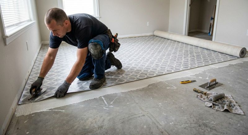 Sheet Vinyl Installation in Spring, TX