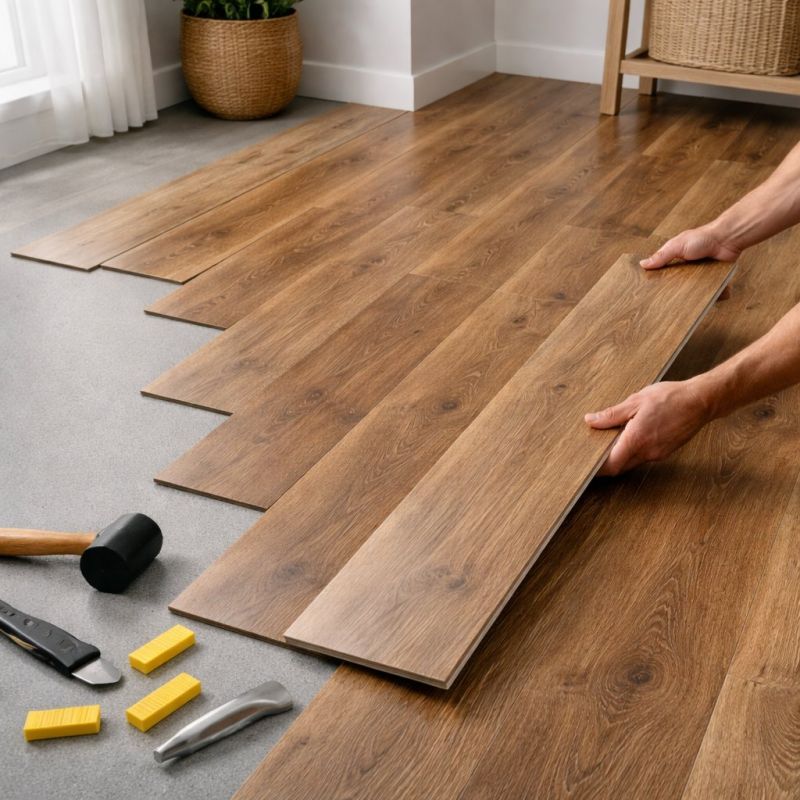 Vinyl Plank Floor Installation in Porter, TX