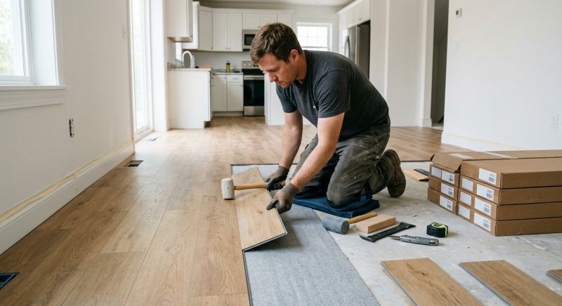 Vinyl Plank Floor Installation in Porter, TX