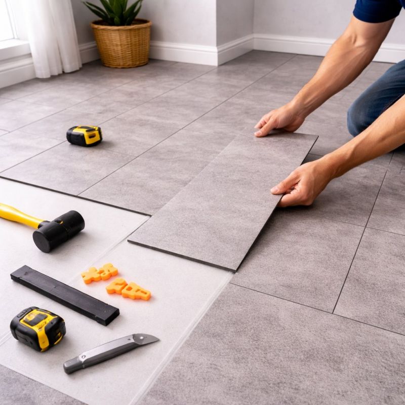 Vinyl Tile Replacement in Porter, TX